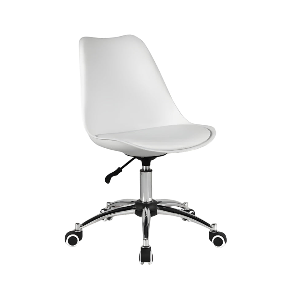 Neva Tulip Revolving task chair in white