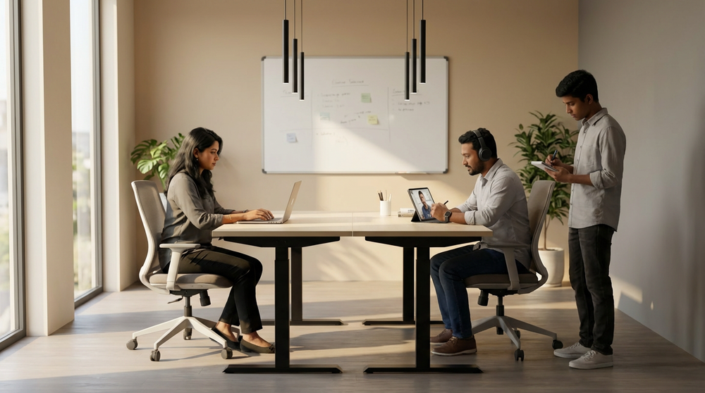 Neva T-Frame Office Desk – product image 3
