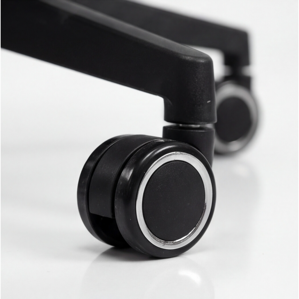 Neva Brix chair high-quality 65 mm castor close-up