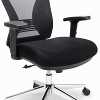 Neva Align Pro cushioned seat, armrests and polished metal base
