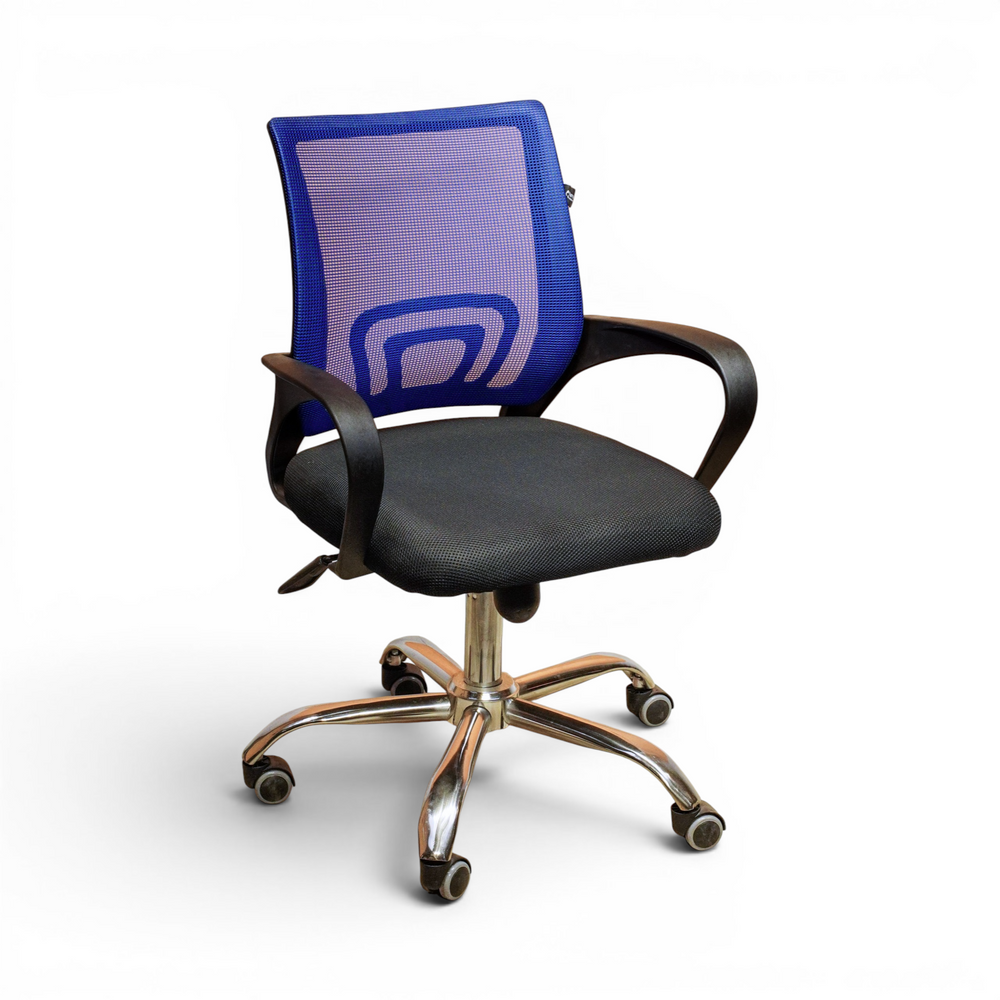 Neva Basic revolving office chair in blue