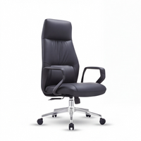 Neva Alva Chair in Black, front view