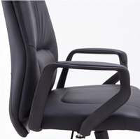 Neva Alva Chair in Black, armrest detail