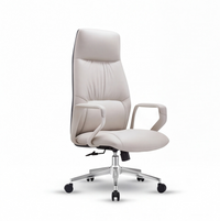 Neva Alva Chair in Pearl White, front view