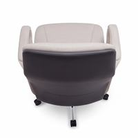 Neva Alva Chair in Pearl White, rear view