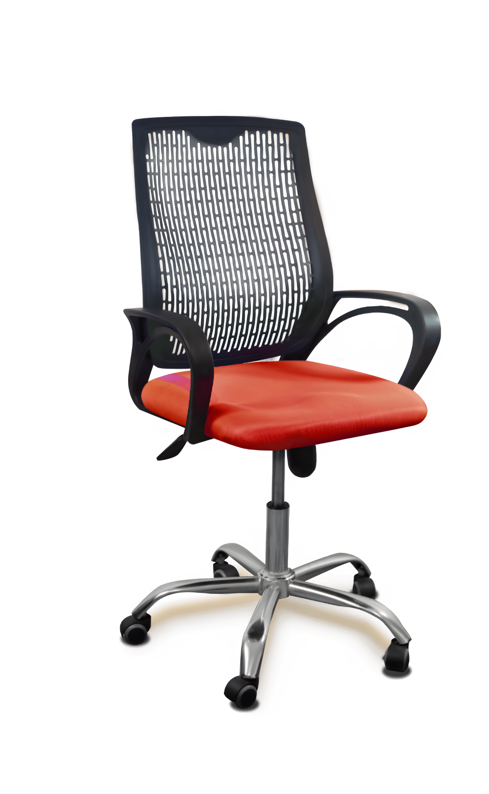 Neva Icon Mid-Back Revolving Office Chair – red finish