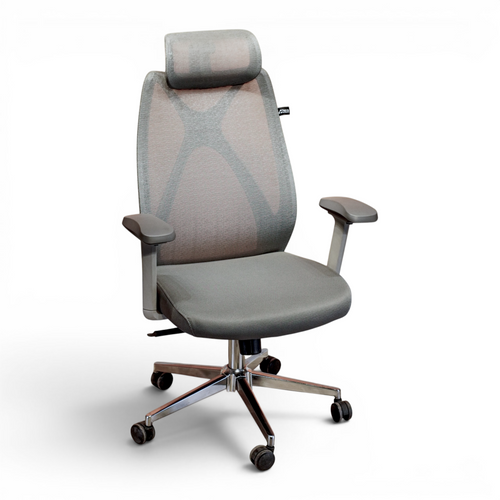 Neva X-Air premium mesh ergonomic office chair in grey