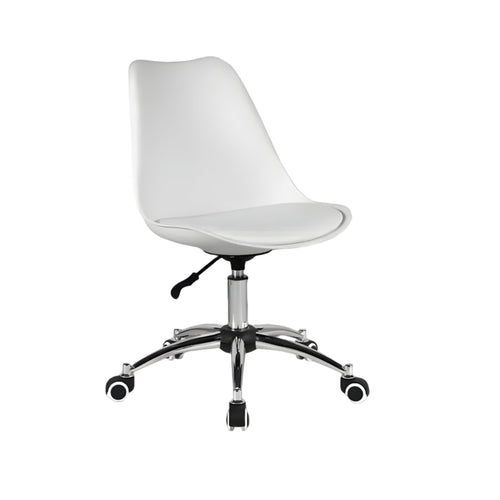 Neva Tulip Revolving task chair in white