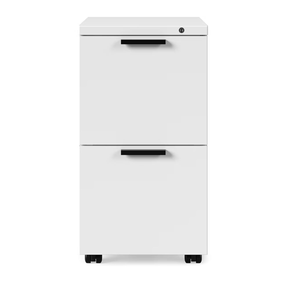 Neva Mobile Drawer office pedestal storage drawer in white