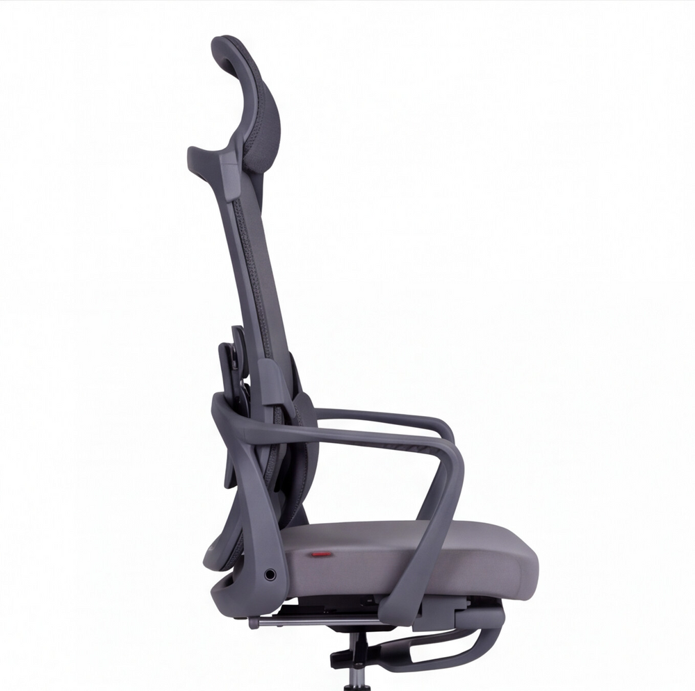 Neva Flexora Chair – fixed armrest and padded seat view