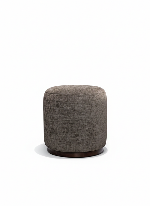 Neva Oval modern stool in white