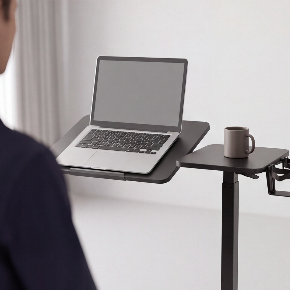 Neva X FlexiSpot H7 Duo Zone Height-Adjustable Mobile Side Table
