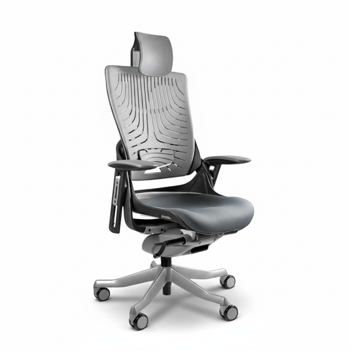 Merryfair Wau V2 premium ergonomic office chair in grey