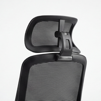 Neva Brix chair breathable mesh adjustable headrest close-up