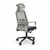 Neva Brix ergonomic chair in Grey, angled view