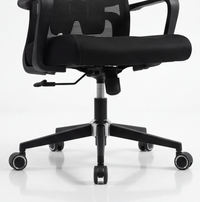 Neva Brix chair curved foam seat and black heat-painted MS base