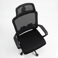 Neva Brix chair curved padded seat and breathable back support, top view