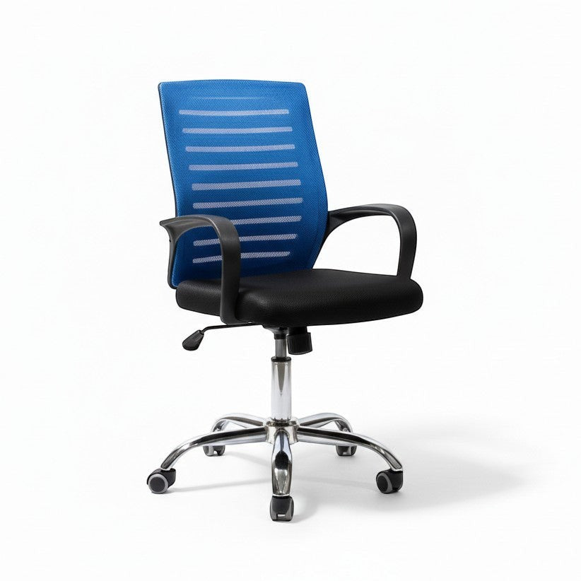 Neva Breeze breathable mesh office chair in blue