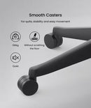 Neva Furniture BS14 black office chair casters with 136kg capacity, quiet, and floor-scratching protection.