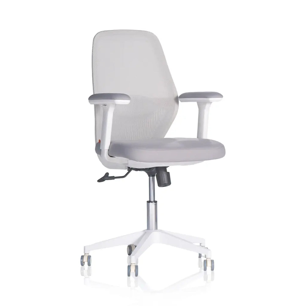 Neva Snow Chair in white and grey with adjustable arms