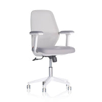 Neva Snow Chair in white and grey with adjustable arms