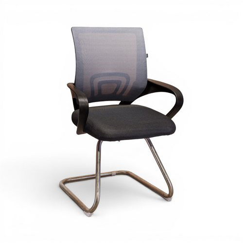 Neva Fixed office visitor chair in black