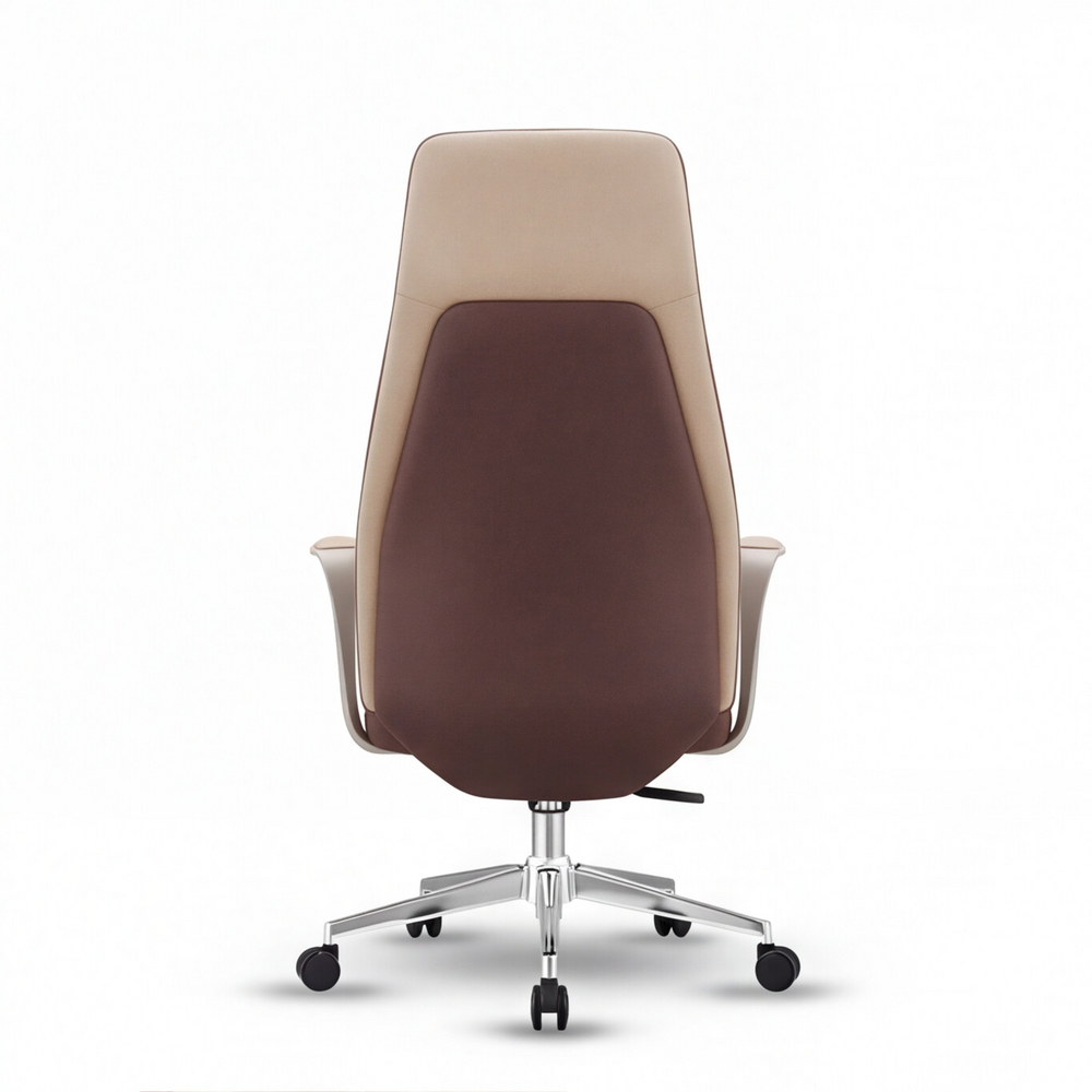 Neva Vale Chair in Caramel Tan, rear view