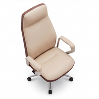 Neva Vale Chair in Caramel Tan, angled seat and armrest view