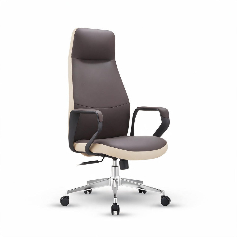Neva Vale Chair in Iron Ash with PU-leather upholstery